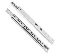 Mprofi MT® 2 Pièces, 1 Paire | Coulisse Tiroir | Glissiere Pour Tiroir | 17mm X 406mm | Rail Tiroir Coulissant | Rail Coulissant | Acier Galvanisé Coulisse à Sortie Partielle