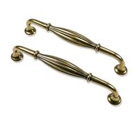 Mprofi MT® 2 Pièces | Poignée de Meuble pour Armoires de Cuisine | Espacement des Trous 128mm | Poignées pour Armoires de Cuisine, Commodes, Placards et Tiroirs Poignées de Tiroir | Couleur Dorée