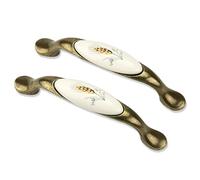 Mprofi MT® 2 Pièces | Poignée de Meuble pour Armoires de Cuisine | Espacement des Trous 96mm | Poignées pour Armoires de Cuisine, Commodes, Placards et Tiroirs Poignées de Tiroir | Couleur Dorée