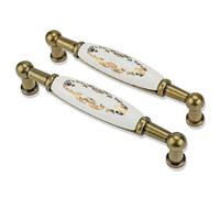 Mprofi MT® 2 Pièces | Poignée de Meuble pour Armoires de Cuisine | Espacement des Trous 96mm | Poignées pour Armoires de Cuisine, Commodes, Placards et Tiroirs Poignées de Tiroir | Couleur Dorée