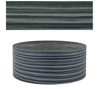 Mprofi MT® - Chant Melamine | 45mm X 50m | Bande de Chant Surf Noir | Epaisseur 0,50mm | Facile à Appliquer | Pour Étagères, Meubles & Panneaux | Chant Thermocollant Durable