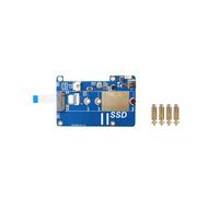 MPS2280P PCIE M.2 NVME SSD HAT pour Raspberry Pi 5 Support 2280 2230 2242 Gen 3 Carte D'Extension