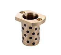 MPTNZ - manchons en laiton, diamètre intérieur 6,8,10,12,13mm, couvercle en Graphite, bride de coupe, deux trous, roulements à douille composites, 1 pièce(6x10x25-25x4-2pcs)