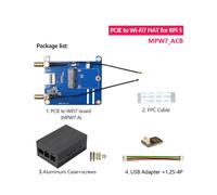 MPW7ACB + com Adaptador USB BT para 5 PCIE M.2 E-Key Módulo WiFi7 BE200 Suporte TPU, WiF6E AX210, AX200