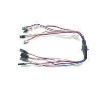 MPX - harnais de fil multi-fils mâle femelle monté sur bride à 8 broches, double Triple Quadruple 2/3/4, extension de servomoteur 20awg for avion RC(4 servo wire 1M 1F)
