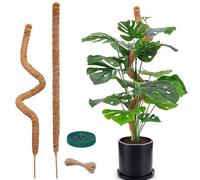 MPXEAVG Tuteur Plante Grimpante, 120cm Tuteur Plante Interieur, Tuteurs pour Plantes, Tuteur Monstera, Pliable, Aide à l'escalade des Plantes, Moss Pole pour Plantes Grimpantes Poussant vers Le Haut