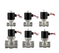 MPYJDTOI 16bar High Temperature 180C 2 Way Water Air Steam Solenoid Valve SS304 inch US-50 Normal Close Stainless(AC110V)