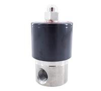 MPYJDTOI Mini électrovanne à Eau 2 Voies en Acier Inoxydable 1/4 3/8 12 V 24 110 220 380 36 NC 2S025-08 2S040-10 Vanne Fil(3/8",DC24V)