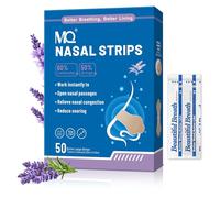 MQ 50 Bandelettes Nasales Anti-ronflement au Parfum Lavande - Pour une Meilleure Respiration - Extra Fortes pour Dégager les Voies Nasales et Soulager la Congestion