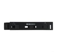 MQ205 Interrupteur de hotte de rechange pour système de ventilation Bouton poussoir Mécanisme de verrouillage Argenté 130 mm