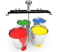 MQDLJSE Agitateur pneumatique 1 tonne/1000 L 1/2 CV pour cuve IBC avec Support de Suspension, mélangeur de Peinture pneumatique, Machine à mélanger la Peinture, Vitesse de Rotation : 0-250