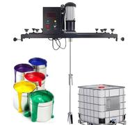 MQDLJSE Agitateur pneumatique pour conteneur IBC, mélangeur pneumatique pour cuve de 1 Tonne, hélice Repliable avec Support de Suspension, pour la Dissolution de peintures et d'encres liqu