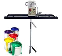 MQDLJSE Agitateur pneumatique pour conteneur IBC, mélangeur pneumatique pour cuve de 1 Tonne, hélice Repliable, avec Support de Suspension, pour la Dissolution de peintures et d'encres liq