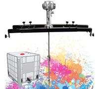 MQDLJSE Agitateur pneumatique pour conteneur IBC, mélangeur pneumatique pour cuve de 1 Tonne, hélice Repliable avec Support de Suspension, pour la Dissolution de peintures et d'encres liqu