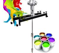 MQDLJSE Agitateur pneumatique pour cuve IBC, mélangeur de Peinture pneumatique 1 tonne/1000 L, 1/2 CV, avec Support de Suspension, Vitesse de Rotation : 0-2500 TR/Min, hélice Repliable, po