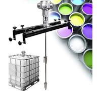 MQDLJSE Agitateur pneumatique pour cuve IBC, mélangeur pneumatique pour cuve 3/4 CV, Vitesse : 0-1800 TR/Min, capacité d'agitation : 1000 L, hélice Repliable avec Support de Suspension, ma