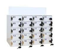 MQDLJSE Casier Mural en Acrylique pour téléphones Portables avec Serrure à clé, 25 emplacements, Rangement sécurisé pour 6, 9, 12, 15, 20, 30, 40, 50, 60, 80 et 100 téléphones Portables, b