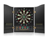 MQDLJSE Jeu de fléchettes électronique avec comptage Automatique des Points, Affichage LED, Plusieurs Jeux et Modes de Jeu pour Le Divertissement à Domicile