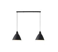 MQDLJSE Lampe Suspendue à Deux têtes de Style Nordique, Lustre de Restaurant à Trois têtes, Abat-Jour en métal, éclairage réglable, Base E27, lumières décoratives pour îlot de Cuisine, cha