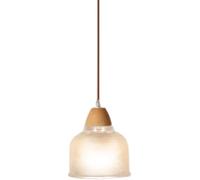 MQDLJSE Lustre Japonais Silencieux, Lampe Suspendue à Une tête E27, luminaires en métal et Verre à Fleurs, Suspension pour Chambre et Salon, Lampe de Plafond à LED