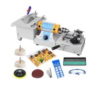 MQDLJSE Machine à facettes de Pierres précieuses, Machine lapidaire multifonctionnelle pour Bijoux, 750 W, Vitesse réglable de 800 à 10 000 TR/Min, idéale pour la Taille précise des Pierre