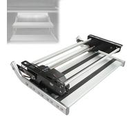 MQDLJSE Marchepieds électriques pour Camping-Car avec éclairage LED, marchepieds Pliables monocouches en Alliage d'aluminium, 150 kg/330 lbs, pour Camping-Car, Fourgon aménagé, Caravane, 1