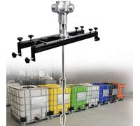 MQDLJSE Mélangeur de Peinture IBC 1 tonne/1000 L 1/2 CV, mélangeur pneumatique pour cuve, hélice Pliable avec Support de Suspension, Vitesse de Rotation : 0-2500 TR/Min, pour agitateur dis