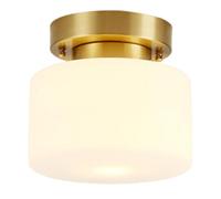 MQDLJSE Mini plafonnier rétro en Verre, plafonnier encastré en Laiton, Lampes Modernes près du Plafond pour Salon, Chambre à Coucher, 1 Paquet/2 Paquets (Taille : 1 Paquet)