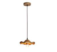 MQDLJSE Plafonnier Suspendu en Forme de Fleur de Lotus, luminaire décoratif d'intérieur, Lustre rétro Simple en résine, luminaire Suspendu réglable, pour loft, Salon, Bar, Maison de Ferme