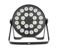 MQDLJSE Projecteur de scène DJ, Aluminium 24 x 18 W RGBWA UV 6 en 1 LED par Light, éclairage de scène Plat LED par Light Ultra Fin pour événements
