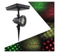 MQDLJSE Projecteur Lumineux, Lampe de projecteur de Noël à LED rotative à 180 °, lumière Solaire en Forme d'étoile, Lampe de Jardin d'extérieur, Lampe de pelouse, Mur de Jardin de fête (ét