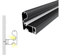 MQDLJSE Rambarde d'escalier intérieure en Aluminium avec Rail d'éclairage LED, Rampe Lumineuse (320 cm)