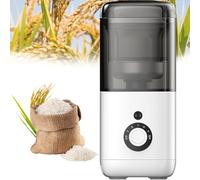 MQDLJSE Séparateur de Son de Riz, décortiqueuse de blé Portable 300 W, 7 Vitesses de mouture précises, minuterie Intelligente, décortiqueuse électrique 480 ML pour Usage Domestique