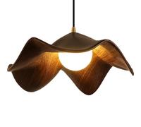 MQDLJSE Suspension en résine en Forme de Fleur Nordique, Style Industriel, Style Ferme Noir, avec Accents métalliques, pour Salle à Manger, Cuisine, îlot, Salon, Chambre, Bar