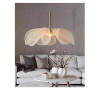 MQDLJSE Suspension en Tissu Japonais, Lustre en Tissu français - Lampe Simple en Forme de Fleur pour Salle à Manger, Salon, Chambre à Coucher, plafonnier LED