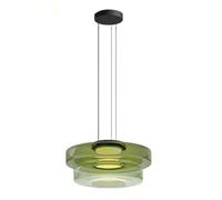 MQDLJSE Suspension en Verre, Style campagnard Vintage, Lustre îlot Art déco de Style Nordique, Lustre créatif pour Salle d'exposition, Restaurant, Bar, Salle de Bain, hôtel, Couloir (Vert,