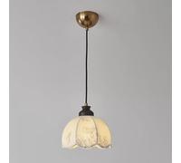 MQDLJSE Suspensions Florales pour îlot de Cuisine, Petites suspensions du Milieu du siècle, 3 Lampes en Tissu, Lustre Vintage en Bois pour Salle à Manger, Cuisine, îlot, Chambre à Coucher,
