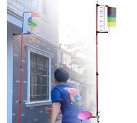 MQDLJSE Testeur de détente Verticale - Appareil d'entraînement au Saut en Hauteur au Sol de 1,2 à 3,5 m, pour terrains de Sport intérieurs et extérieurs, Base Stable pour Une Mesure précis