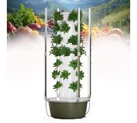 MQDLJSE Tour de Culture hydroponique avec éclairage LED, système de Culture Hors-Sol pour Herbes aromatiques, Fruits et légumes, en intérieur comme en extérieur.