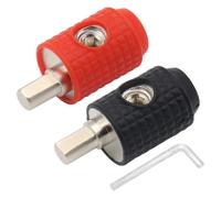 Mqetly 2 Pièces Adaptateur Borne Audio Automobile Sdure Connecteur Masse Automobile Sécurisé Connecteur D'entrée D'amplificateur, F30713b