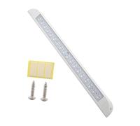 Mqetly Bande Lumineuse LED Applique Murale Extérieure Barre D'Éclairage et Lampe de Porche en Matériau PP Résistant à La Chaleur Adaptée pour Camping-Cars B, Blanc, Long