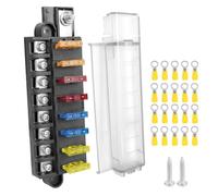Mqetly Boîte à Fusibles Cvercle | Bloc Distribution Électrique, Compact, Boîtier, pr Camion, Bateau, Électriciens Auto, Bricoleurs, Transparent
