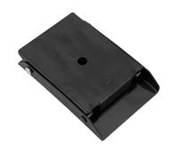 Mqetly Car Wheel Chock Arrêt de Roue Métal Pliable Bloc Pneus Anti Glissement Structure Solide Acier Épais Adapté Voiture SUV Remorque 12.6cmx8.5cmx7cm pour, Noir