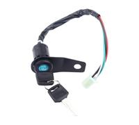 Mqetly Interrupteur à, Interrupteur d'alimentation, 4 Fils avec Fiches Mâles, Interrupteur de Démarrage Marche/arrêt pour Karts 150cc et 2