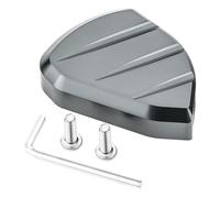 Mqetly Kickstand Pad de Support Béquille Élargisseur Extension Alliage D'Aluminium Antidérapant Robuste Adapté Au Stationnement sur Terrains Meubles UTI, Gris Argent