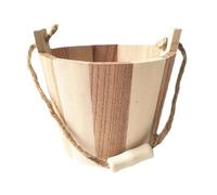 Mqetly Mini Tonneau en Bois Rustique pour Maison de Poupée, Accessoires pour Jouets, Seau en Bois pour Jouets