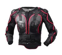 Mqetly Protection Motocyclte Respirant | Structure en Aérée, Motard Protection, Ergonomique, pr, Rouge, XXL