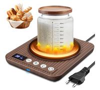 MQFORU Chauffe-levain - Contrôle précis du thermostat de 1 °C (21-38 °C) - Tapis chauffant au levain - Chauffe-eau pour démarrage au levain - Minuterie 0-24 h - On/Off automatique - Fonction mémoire