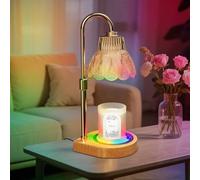 MQFORU Lampe Chauffe Bougie, avec minuterie et variateur, Lampe Parfumée électrique pour Maman, Cadeau d'anniversaire pour Femme, décoration pour Chambre, Chauffe-Cire électrique avec 2 Ampoules