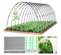 MQHUAYU Arceau pour Serre Tunnel,60 Pièces Cerceau De Serre De Jardin,12 PCS Arche pour Plate-Bande surélevée,Anneaux de Serre Amovibles pour Couverture de Plantes, Tunnels de Serre